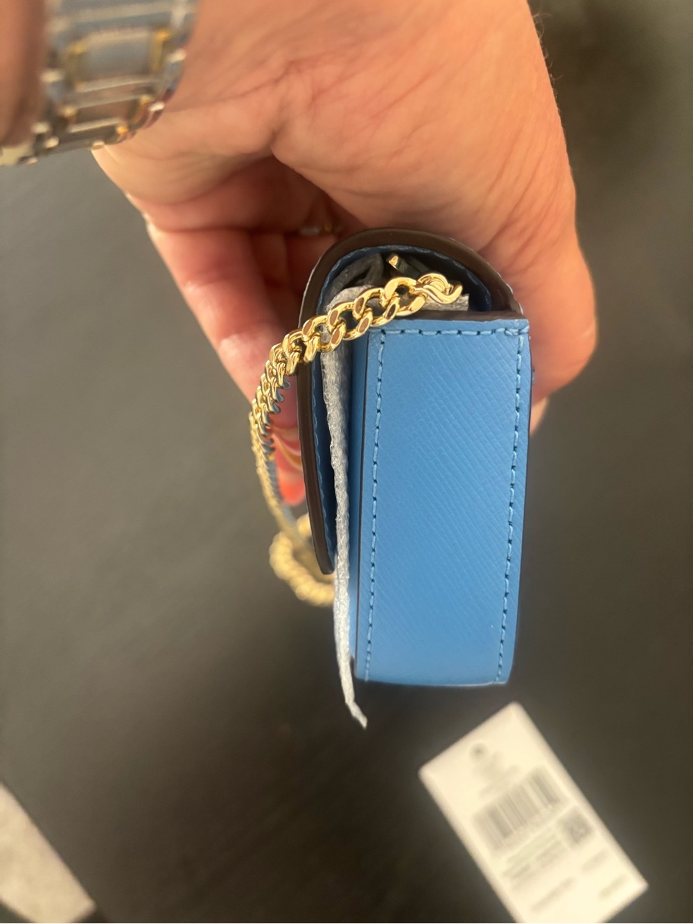 kate spade Blue Mini Crossbody with Gold Chain - Picture 12 of 15
